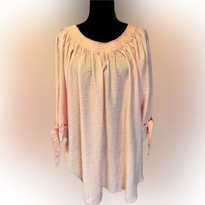 Paisley Vine Swing Tunic Salmon sizes 1X & 2X